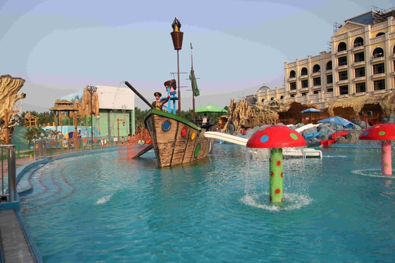 ไฟเบอร์กลาส Aqua เล่นอุปกรณ์เรือโจรสลัดใช้ในการสร้างสวนน้ำ