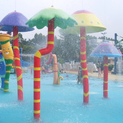 ปลาคาร์พที่มีสีสันสเปรย์พาร์คไฟเบอร์กลาสอุปกรณ์สำหรับเด็ก / เด็กสนามเด็กเล่นน้ำ