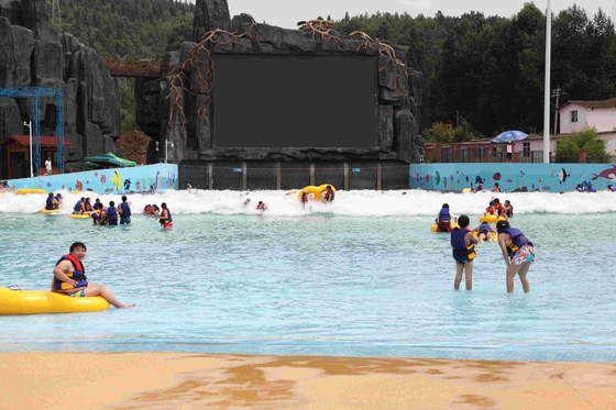 รูปคลื่นประดิษฐ์น้ำสวนไฟเบอร์กลาสเครื่องเวฟสูญญากาศ OEM สำหรับ Aqua Park