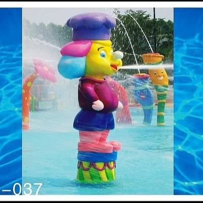 น้ำ Sprayground สเปรย์พาร์คอุปกรณ์ลิงรูปการ์ตูน Aqua เล่นสวนน้ำ