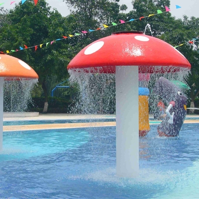ที่กำหนดเองพีวีซีไฟเบอร์กลาสเปรย์รูป Aqua Park อุปกรณ์การ์ตูนเห็ด