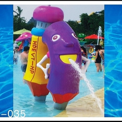 พีวีซี, ไฟเบอร์กลาสของเล่นที่จอดวัสดุน้ำพร้อมปั๊มน้ำใน sprayground