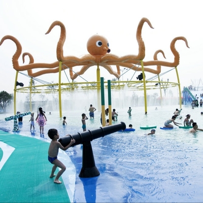ไฟเบอร์กลาส Aqua Park อุปกรณ์ระบบสเปรย์น้ำสำหรับเด็ก / ผู้ใหญ่