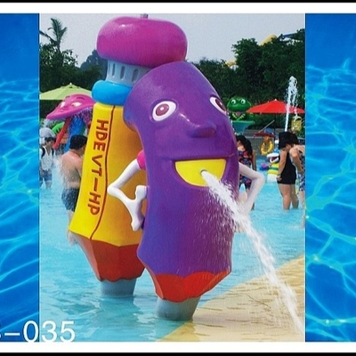 เด็กและผู้ใหญ่สวนน้ำสเปรย์อุปกรณ์ Aqua Play โครงสร้าง 3 ~ 5 คนสำหรับสวนน้ำ Water Park