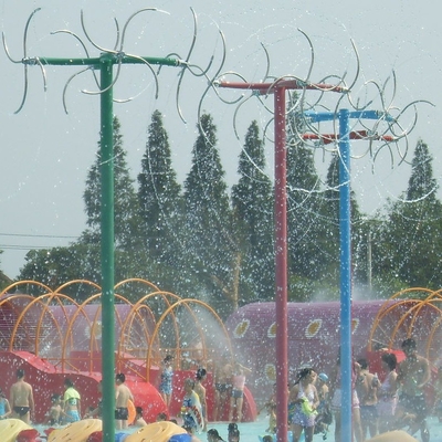 สเปรย์น้ำเกมสำหรับเด็กสไตล์การ์ตูนไฟเบอร์กลาส Aqua Park มือสอง