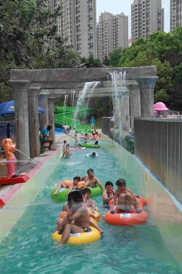 Fiberglass (FRP) Lazy River with 1.0m Water Depth and Hot-dip Galvanized Steel Support Structure for Water Parks