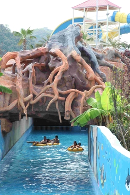 สวนน้ำขนาดใหญ่สวนน้ำ Lazy River ภาพนิ่งความบันเทิง / ไฟเบอร์กลาส