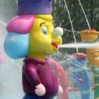 สเปรย์การ์ตูนที่กำหนดเองอุปกรณ์สวนน้ำที่ใช้ Aqua เล่นสำหรับเด็ก Aqua Park