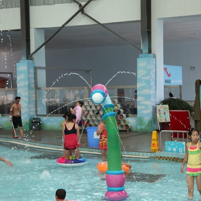 อุปกรณ์ Aqua Park แบบปรับได้ Aqua Play, ไฟเบอร์กลาส, พีวีซีดอกทานตะวันสเปรย์ไอคอนสำหรับ Water Park