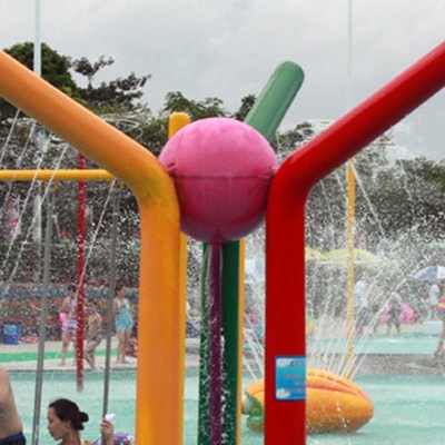 อุปกรณ์สวนสเปรย์ OEM, ไฟเบอร์กลาสอ้อยสเปรย์ Aqua Play Spraygrounds น้ำสำหรับเด็ก Water Park