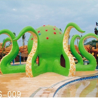 ที่มีสีสันปลาหมึกน้ำอุปกรณ์สนามเด็กเล่น 6100 * 6100 * 5000 สำหรับครอบครัวสันทนาการ