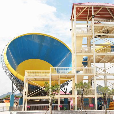 ทอร์นาโดภาพนิ่งสระว่ายน้ำไฟเบอร์กลาสสำหรับผู้ใหญ่ Aqua กีฬาทางน้ำสวนสาธารณะ