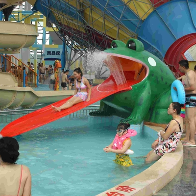 กบรูปสระว่ายน้ำสไลด์, Aqua Park ไฟเบอร์กลาสสไลด์เล่นน้ำสำหรับสวนน้ำ
