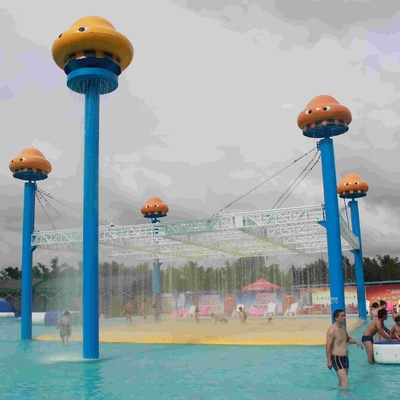 โครงสร้างแมงกะพรุน Outdoor โลก Aqua เล่นสวนน้ำอุปกรณ์สำหรับการปฏิสัมพันธ์กับครอบครัว