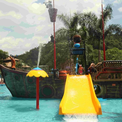 ขนาดใหญ่ฮอลิเดย์รีสอร์ทไฟเบอร์กลาสเรือโจรสลัดสำหรับรูปแบบน้ำสวนสาธารณะ, 19 * 13.6 * 9M