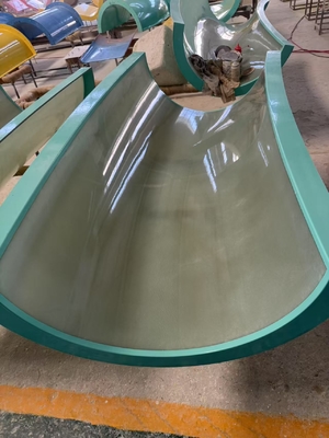 สไลเดอร์ไฟเบอร์กลาสสำหรับสระว่ายน้ำ Aqua Aqua Loop Body จาก Vison Waterparks Equipment