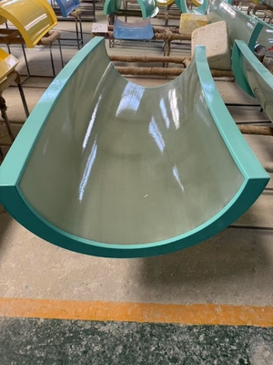 สไลเดอร์ไฟเบอร์กลาสสำหรับสระว่ายน้ำ Aqua Aqua Loop Body จาก Vison Waterparks Equipment