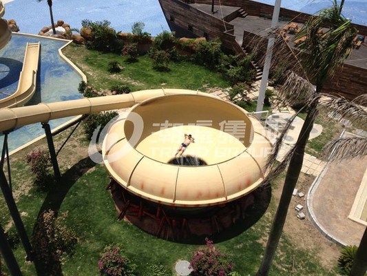16m Platform Fun Aqua Park ไฟเบอร์กลาสภาพนิ่งน้ำภาพยักษ์ Space Slides น้ำ