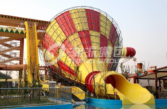 ซูเปอร์ทอร์นาโดไฟเบอร์กลาสภาพนิ่งความสูงของแพลตฟอร์ม 14.6 เมตรสำหรับผู้ใหญ่ที่มีธีม