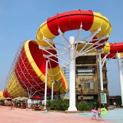 ตลก Giant Super Tornado Water Slide, ความจุ 720 Riders ต่อชั่วโมงสำหรับ Aqua Park