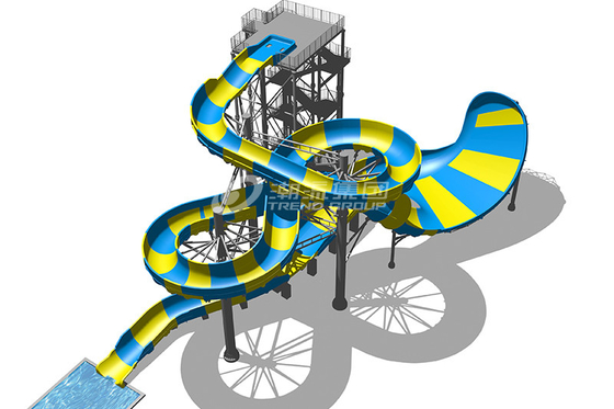 เมจิก Flying Blanket ไฟเบอร์กลาส Water Slides Platform 20 เมตรสำหรับโครงการ Theme Park