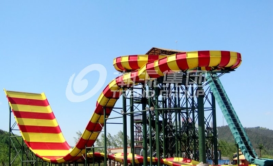 Funnuy Custom Slides น้ำสวนสนุกบูมเมอแรงภาพนิ่ง Aqua สำหรับ 2 คน Family Fun