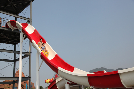 Funnuy Custom Slides น้ำสวนสนุกบูมเมอแรงภาพนิ่ง Aqua สำหรับ 2 คน Family Fun
