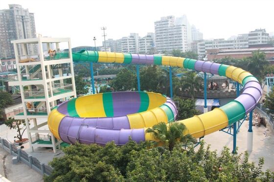 Bowl Water Slide with 13.5m Platform Height, 480-Person Capacity, and Hot-Dip Galvanized Steel Structure