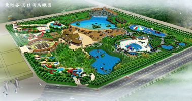 ไฟเบอร์กลาส Water Slide Tubes สวนสนุกเกม / สวนน้ำที่กำหนดเอง