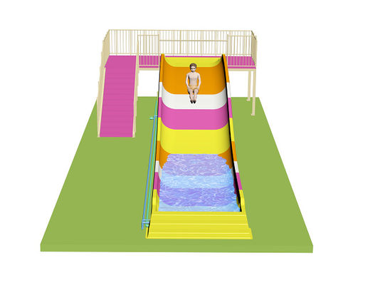 ครอบครัวเด็กน้ําสไลด์สําหรับ Aqua Park วัสดุไฟเบอร์กลาส
