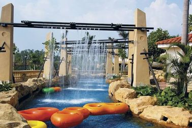 ไฟเบอร์กลาส Aqua Park อุปกรณ์สำหรับโรงแรม Lazy River, Family ในวันหยุดฤดูร้อนใน Aqua Park