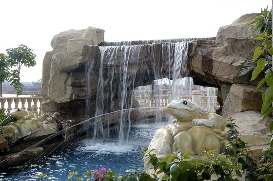 สวนน้ำขนาดใหญ่ขี้เกียจแม่น้ำอุปกรณ์ / Aqua เล่นสวนชุบสังกะสีเหล็กคาร์บอนสนับสนุน