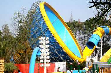สไลด์คุณภาพที่ดีที่สุดสวนสนุกน้ำไฟเบอร์กลาส Aqua สวนน้ำผจญภัย