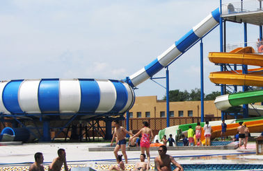 ชุดว่ายน้ำสไลด์ไฟเบอร์กลาสขนาด 19 เมตรความสูง Waterpark Super Bowl สำหรับสวนน้ำ