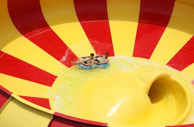 ชุดว่ายน้ำสไลด์ไฟเบอร์กลาสขนาด 19 เมตรความสูง Waterpark Super Bowl สำหรับสวนน้ำ