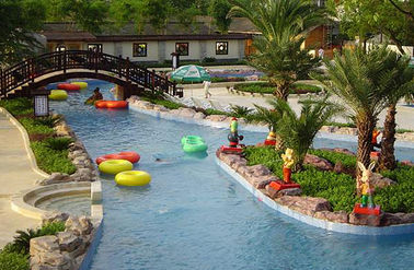 ไฟเบอร์กลาส Aqua Park อุปกรณ์สำหรับโรงแรม Lazy River, Family ในวันหยุดฤดูร้อนใน Aqua Park