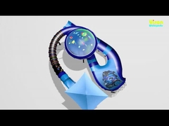 สไลด์น้ําไฟเบอร์กลาสคอร์เกจ โคบรา มีความยาว 112 เมตร สําหรับสวนน้ํา